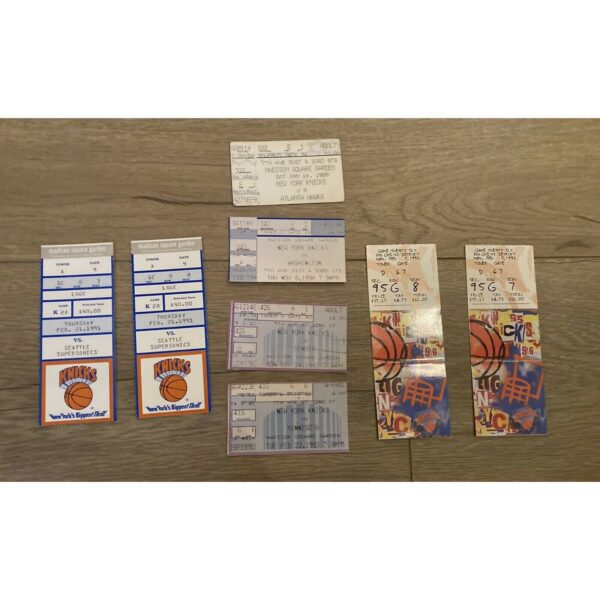 Lot Of 8 New York Knicks NBA Basketball Ticket Stubs 1989 -1996